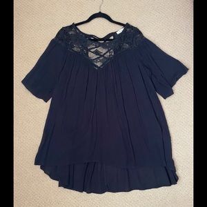 Blouse Babydoll Steezyer Black